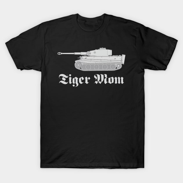 Tiger MOM and Tiger tank image side view T-Shirt by FAawRay